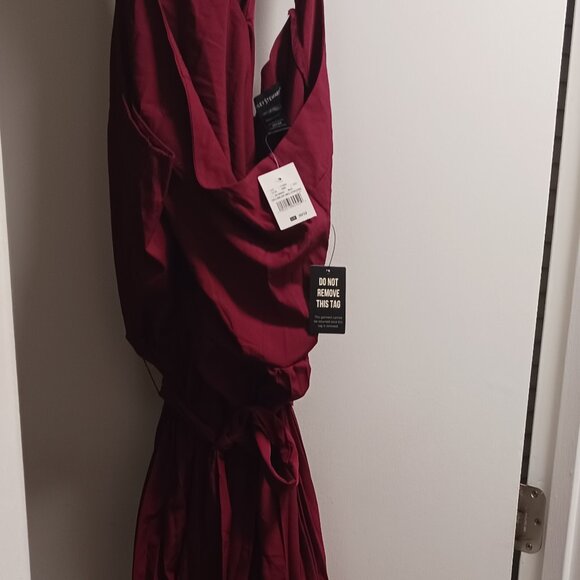 Ashley Stewart  size 30/32 color block jumpsuit red orange and white - Picture 8 of 11